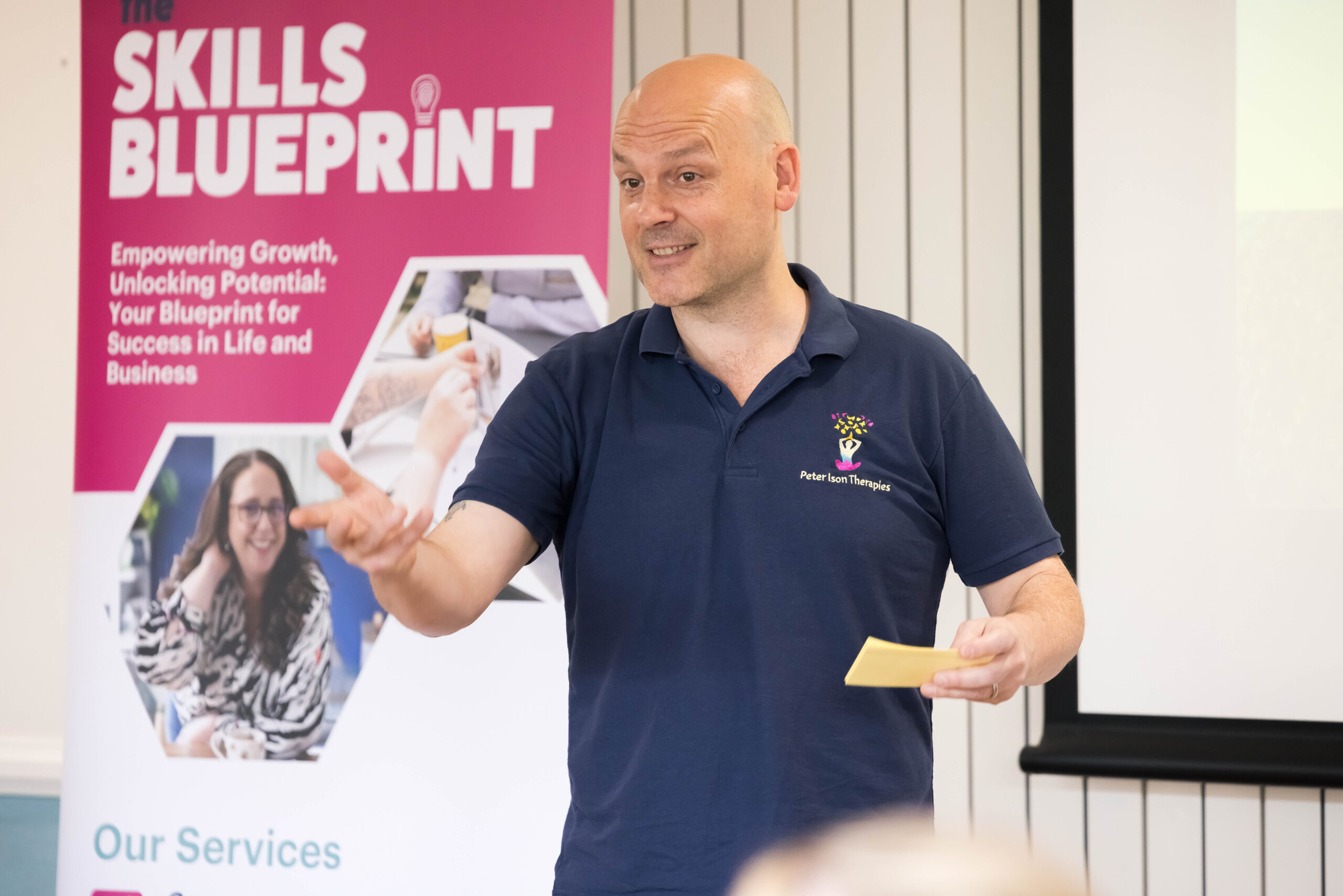 Peter Ison Therapies - talking at The Skills Blueprint